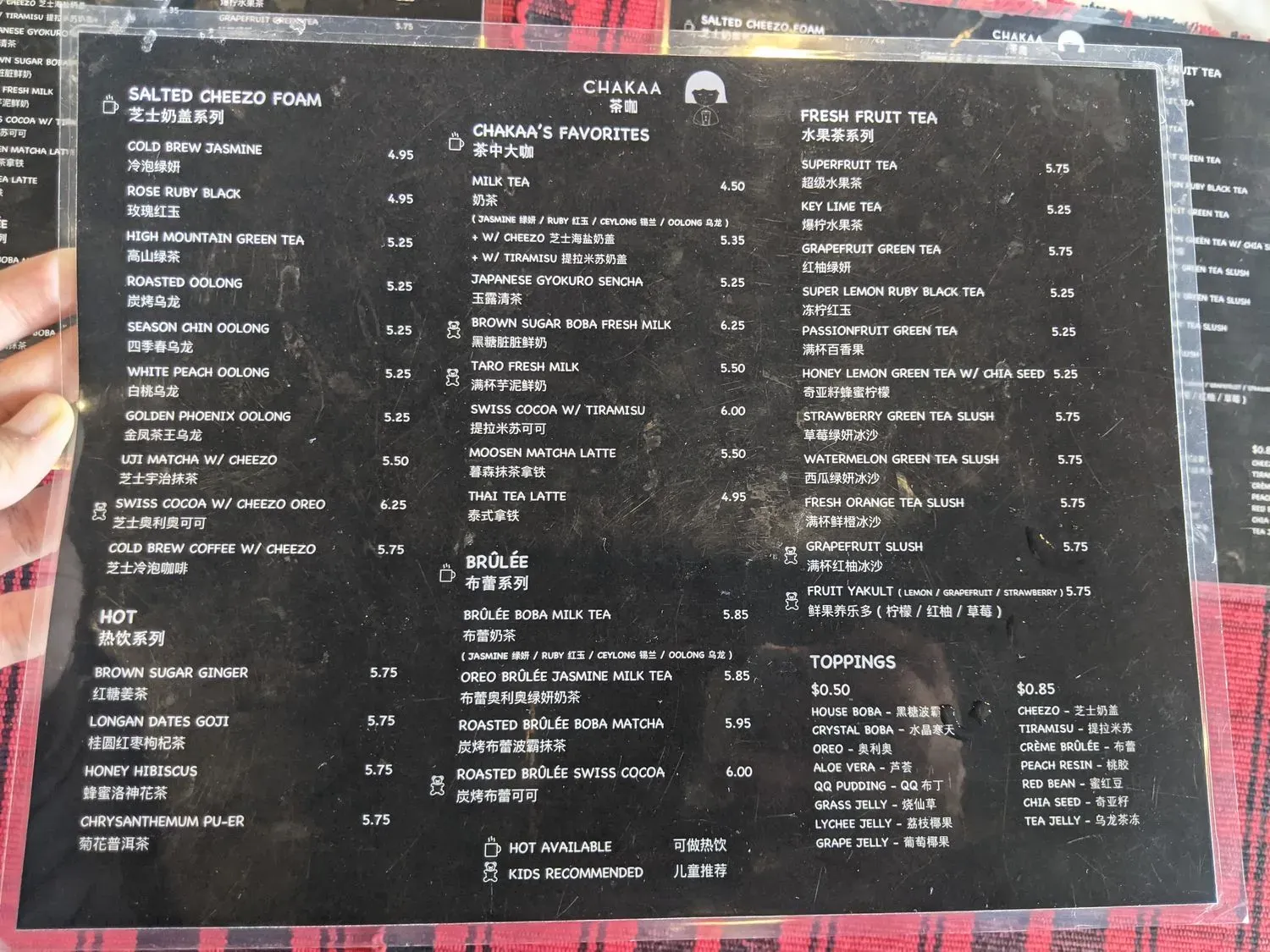 Menu 4