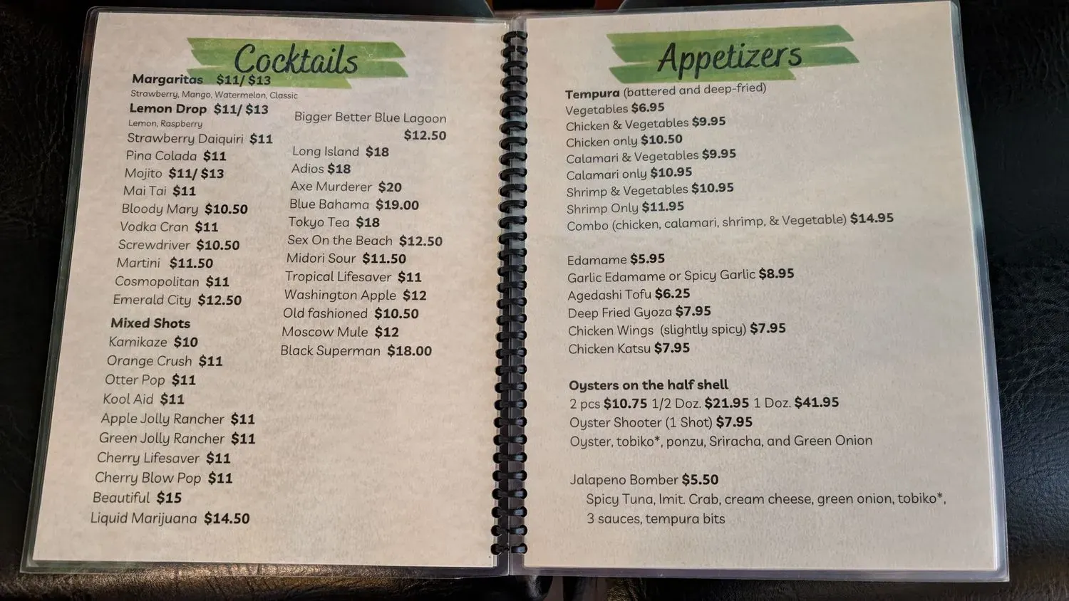 Menu 5