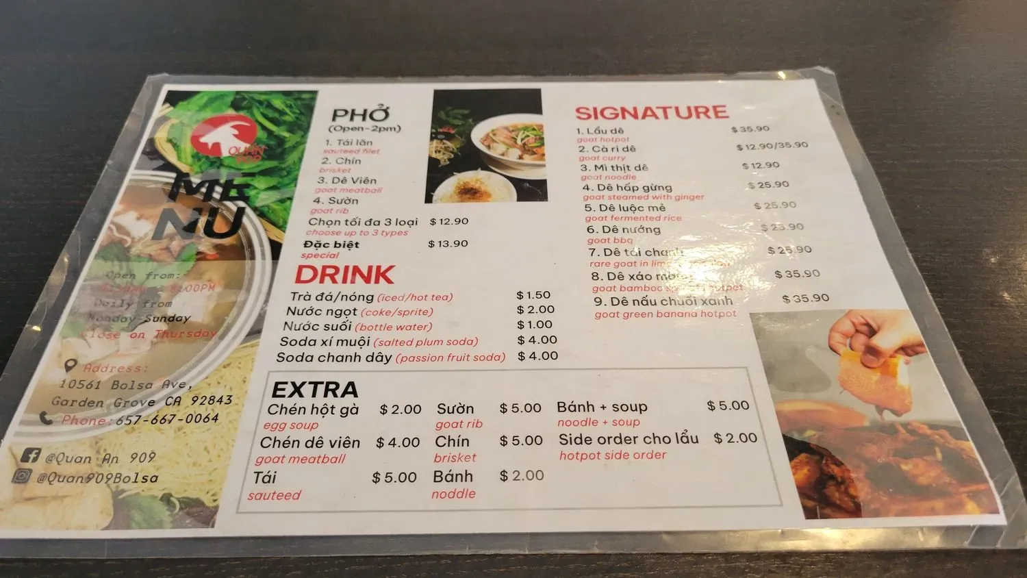 Menu 6