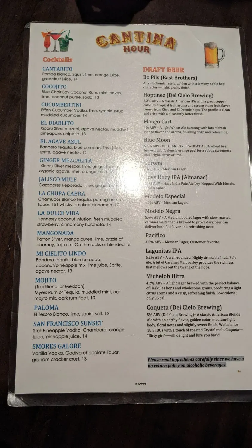 Menu 4