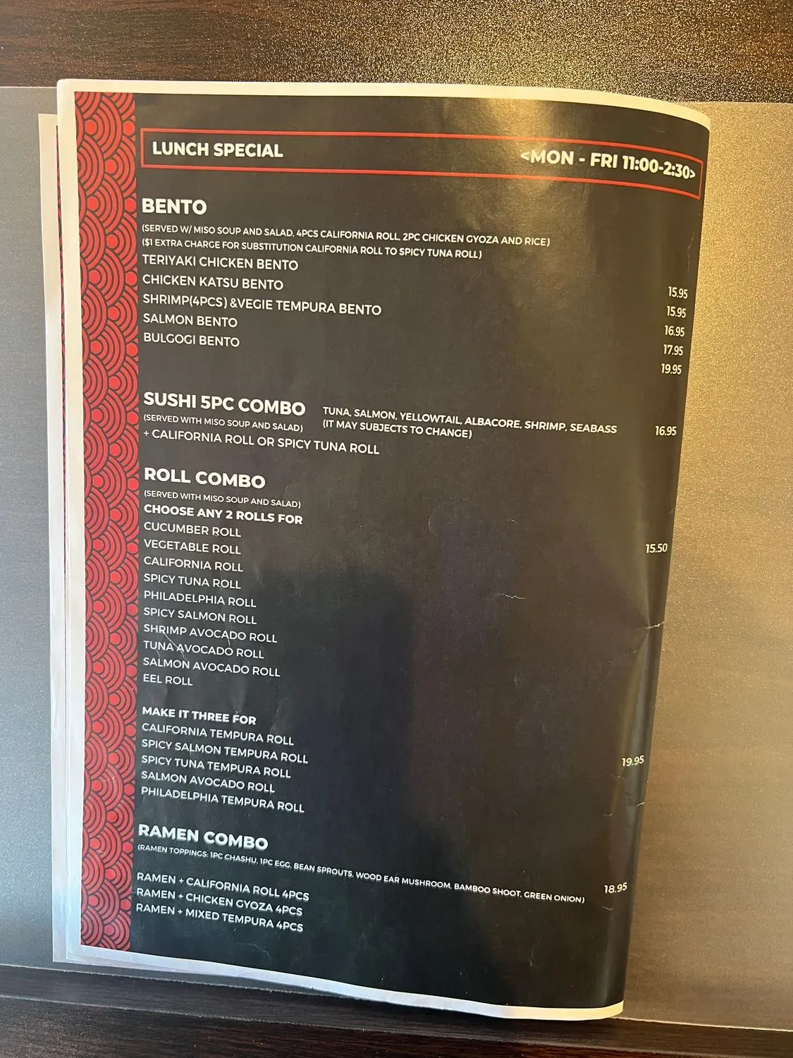 Menu 4