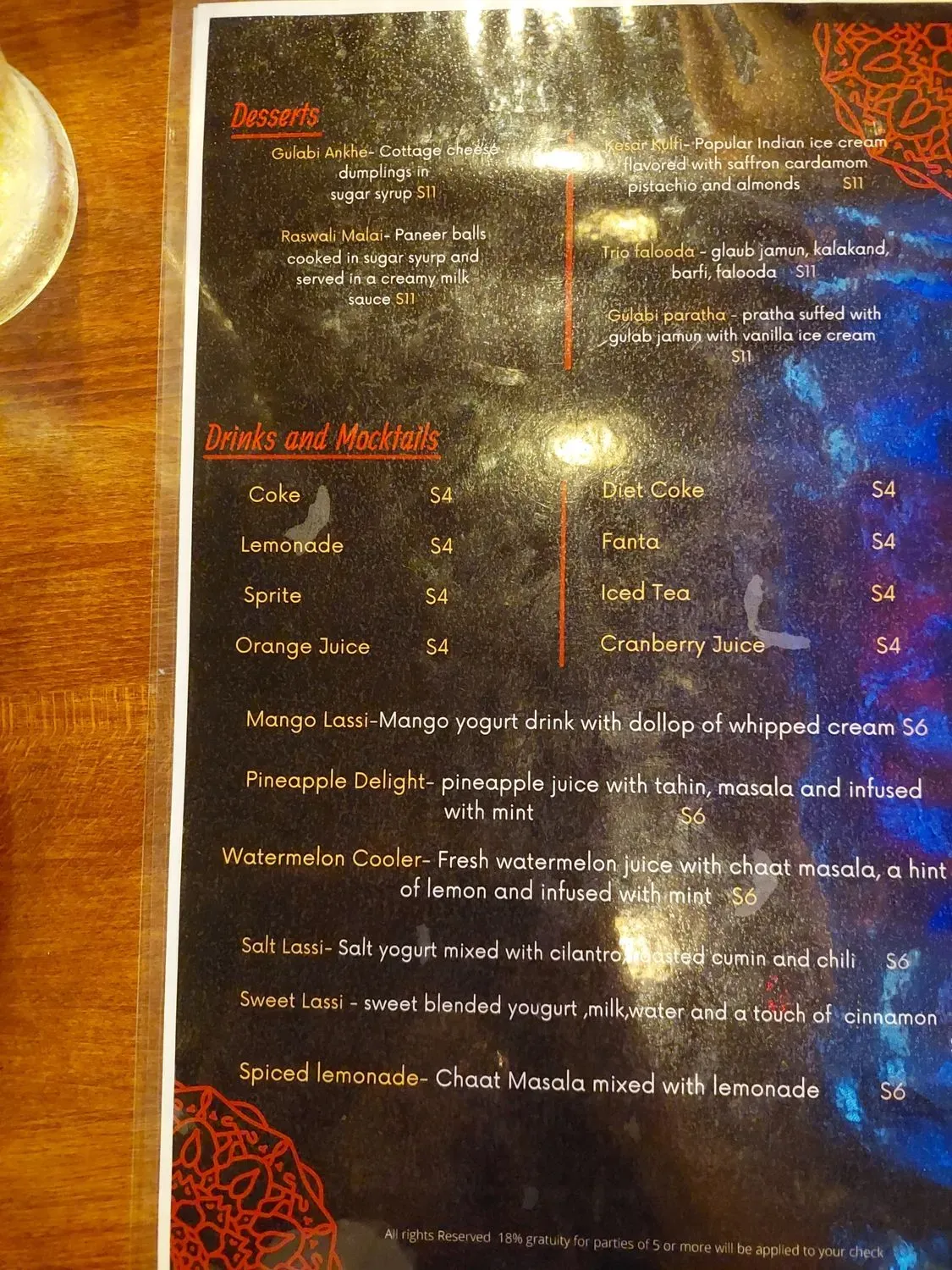 Menu 4