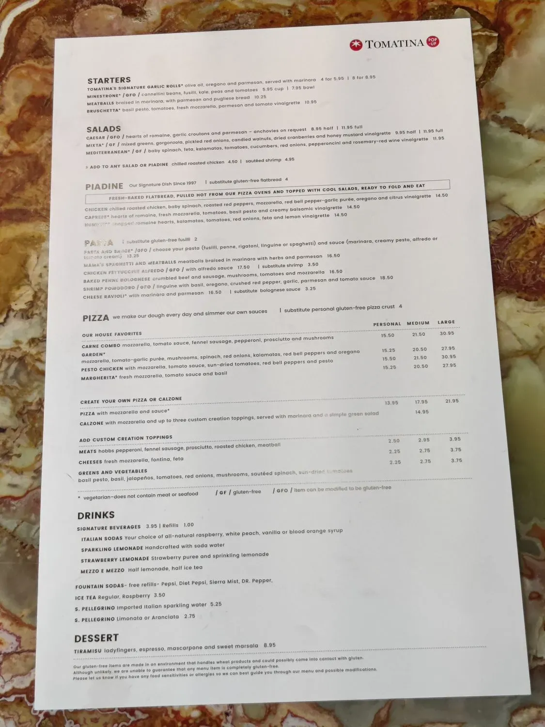 Menu 1