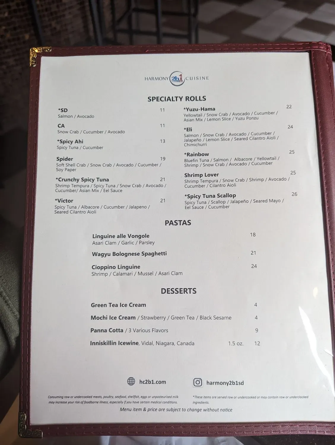 Menu 2