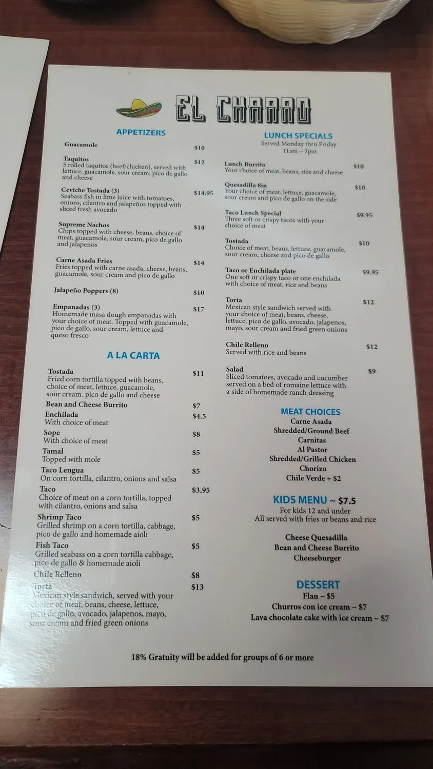 Menu 2