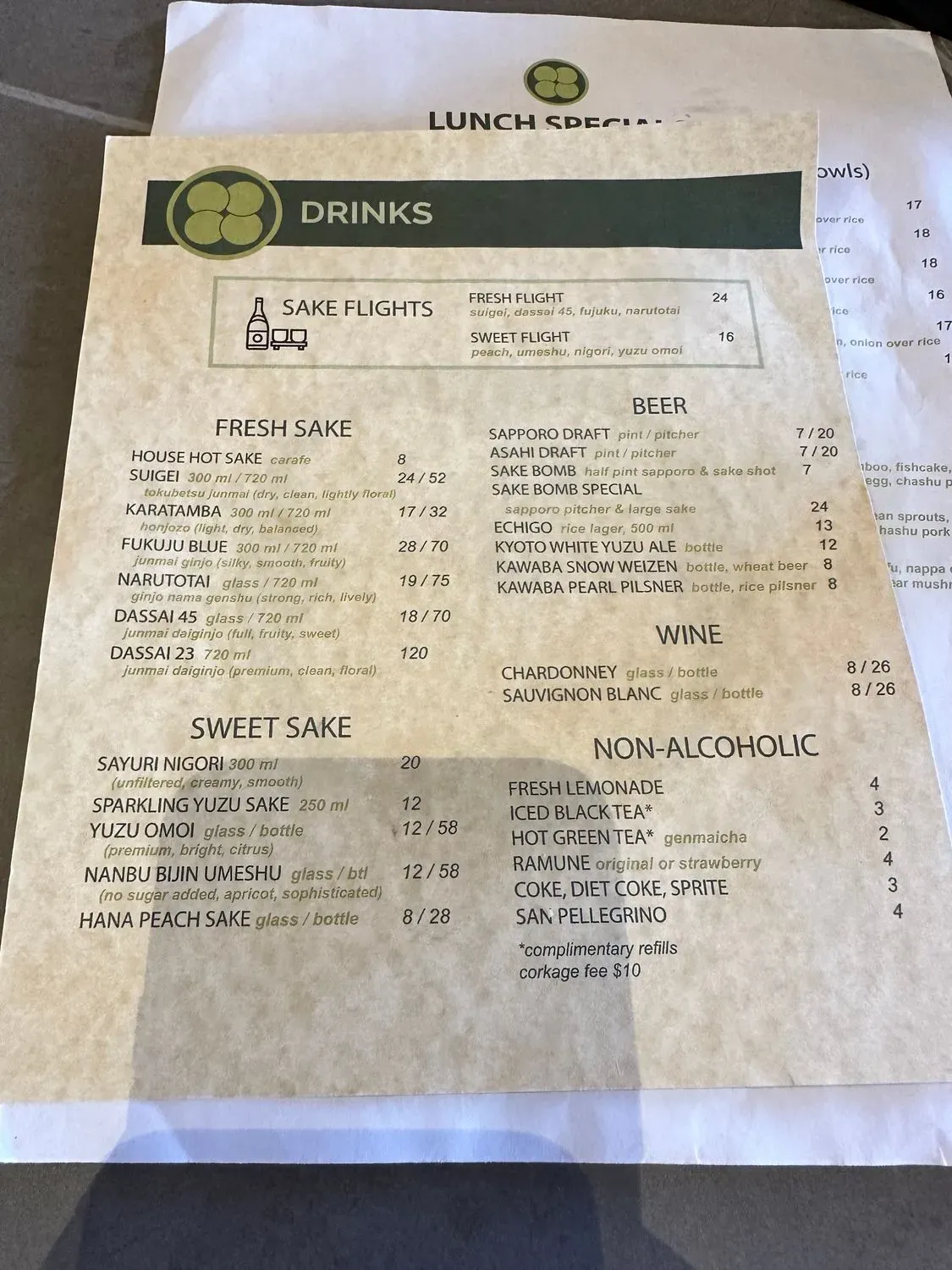 Menu 5