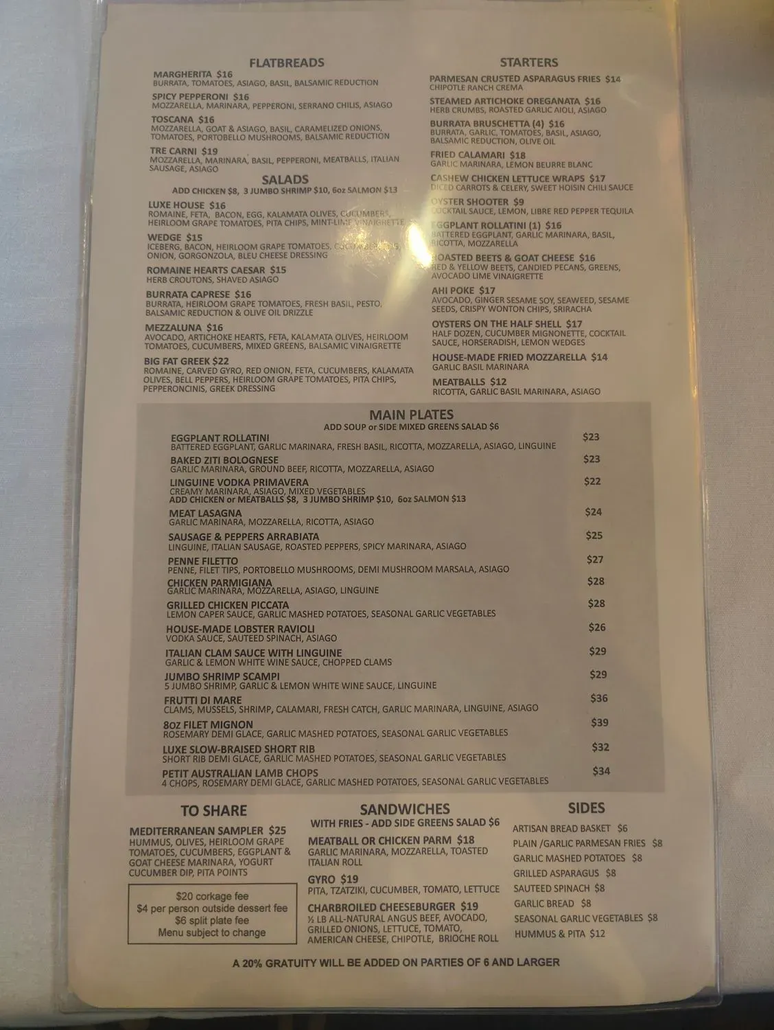 Menu 1