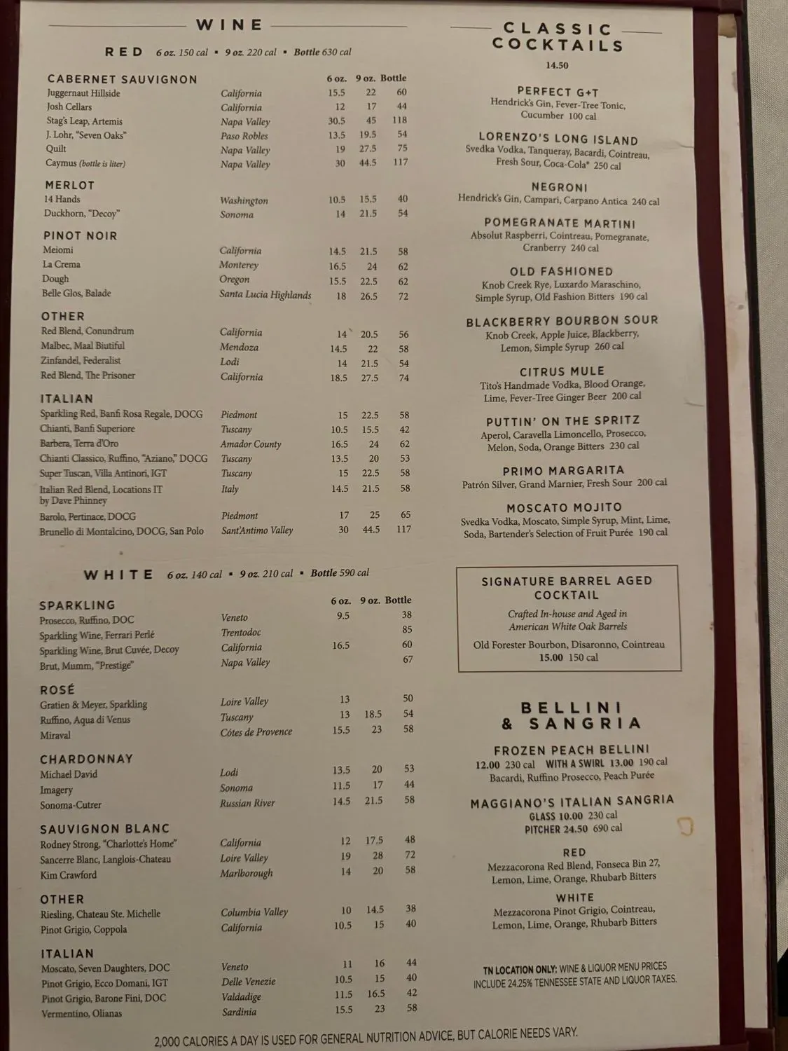 Menu 2