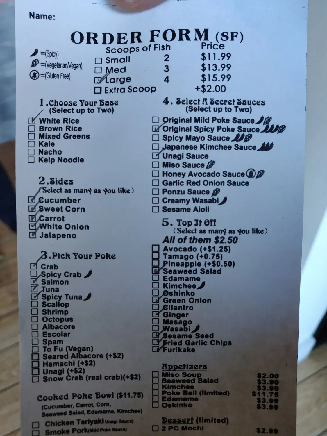 Menu 5