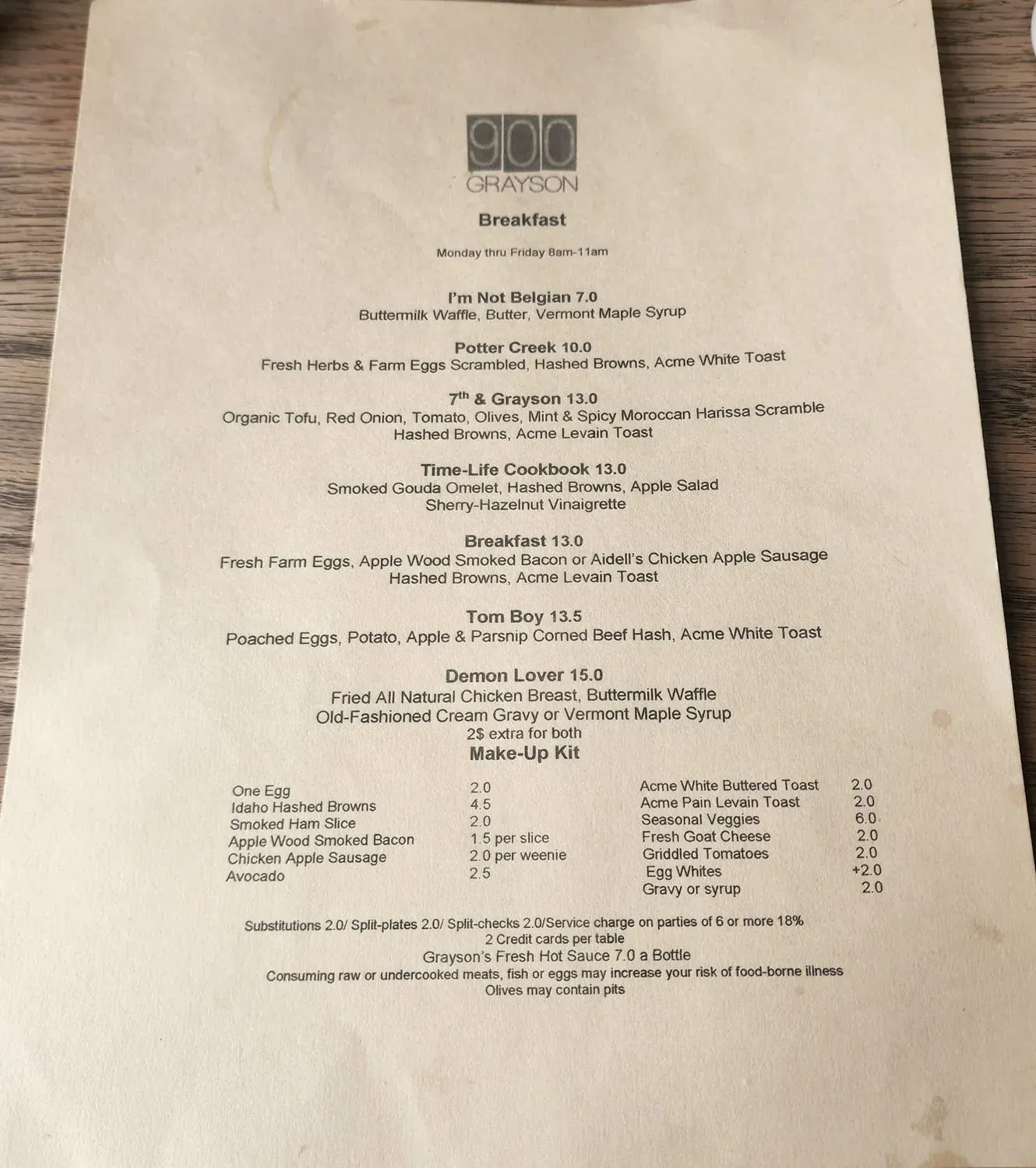 Menu 1