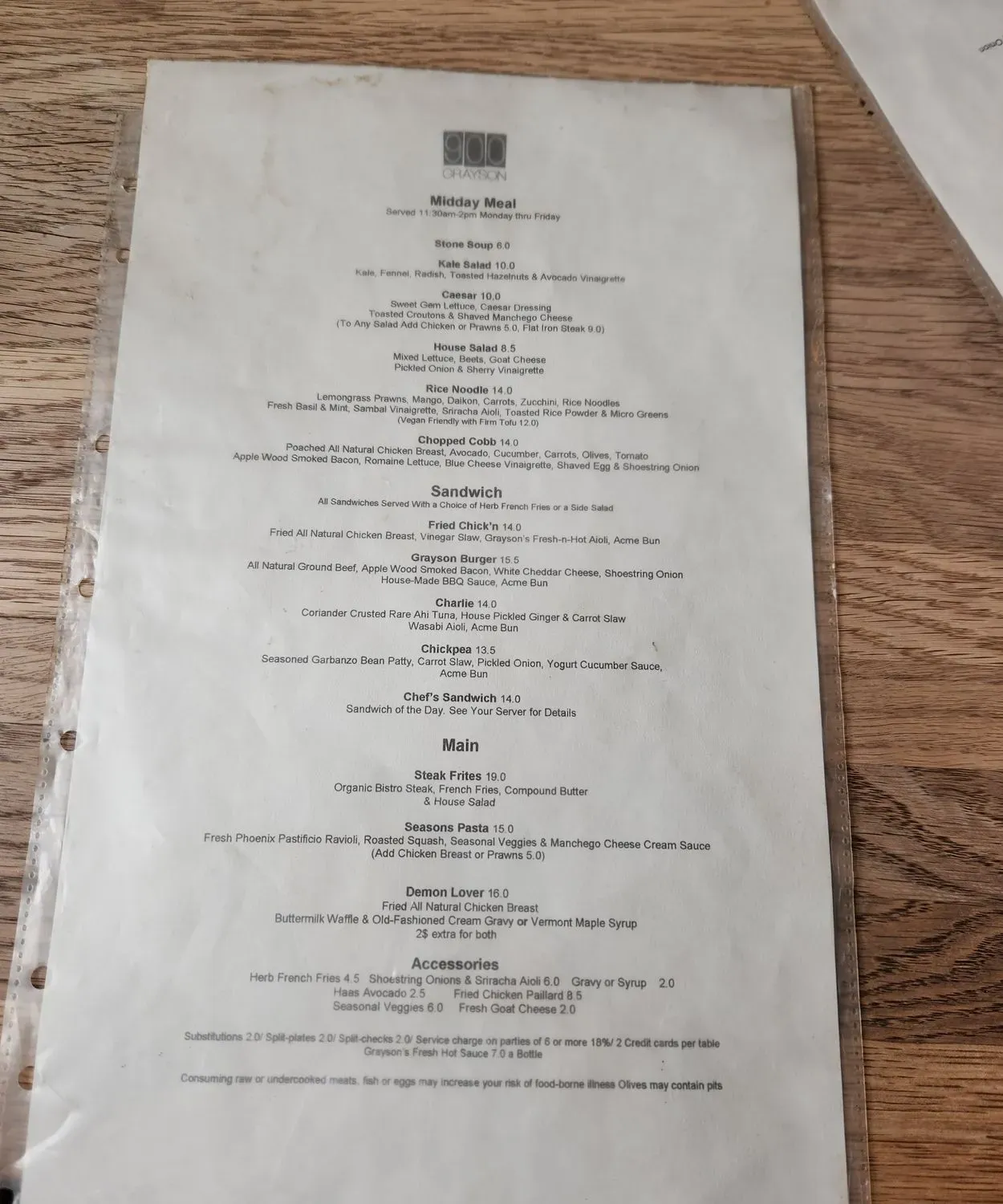 Menu 4