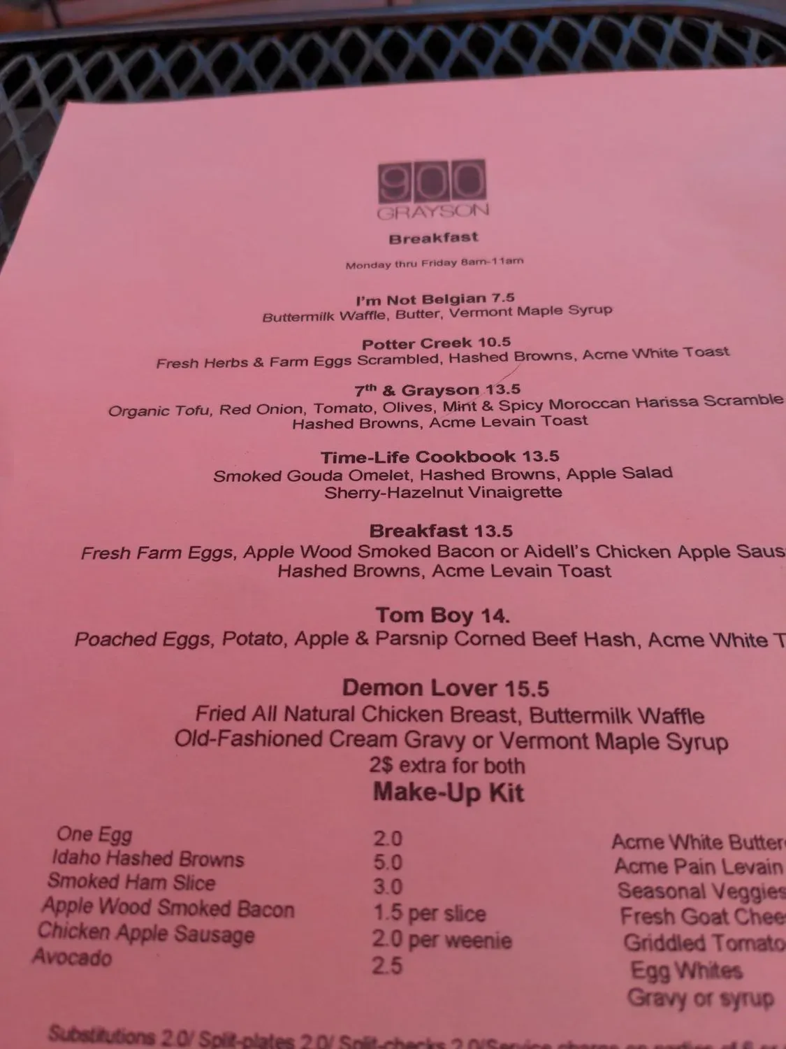 Menu 6