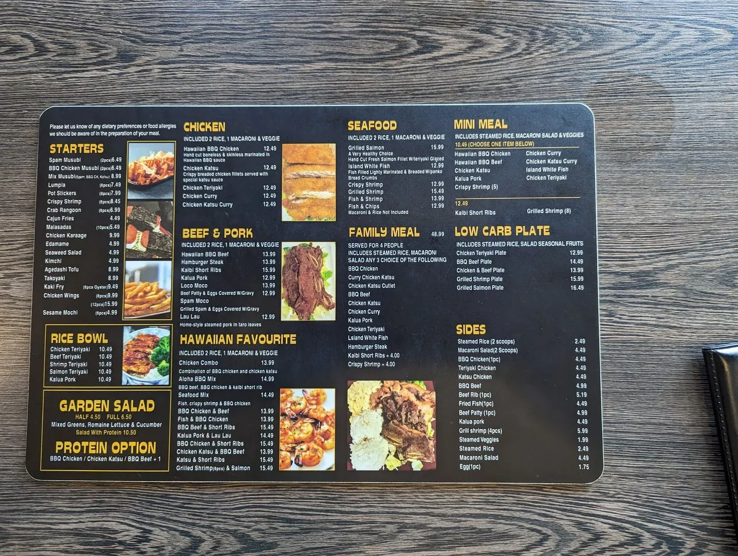 Menu 5