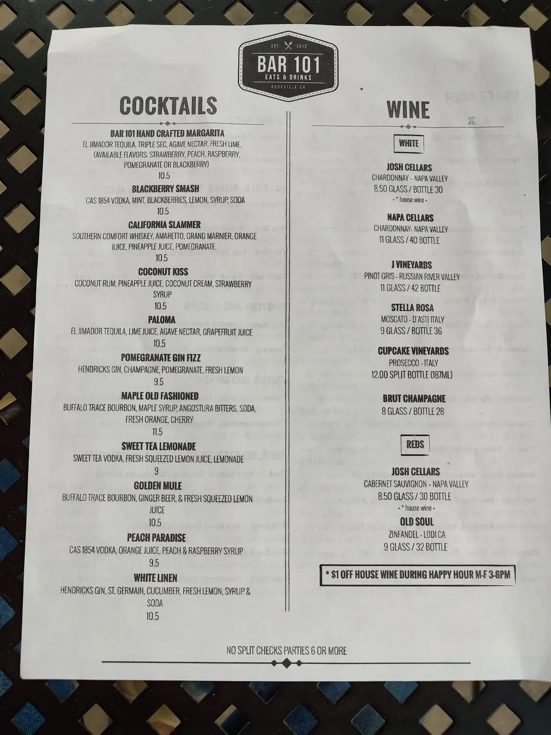 Menu 1