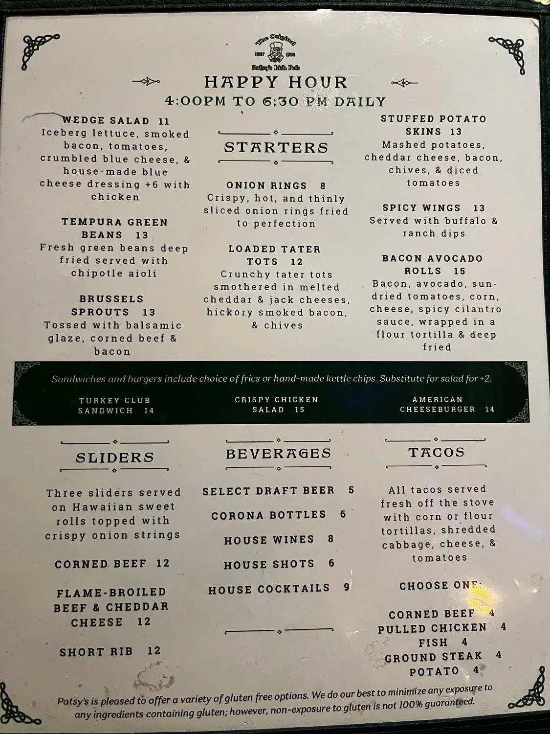 Menu 1