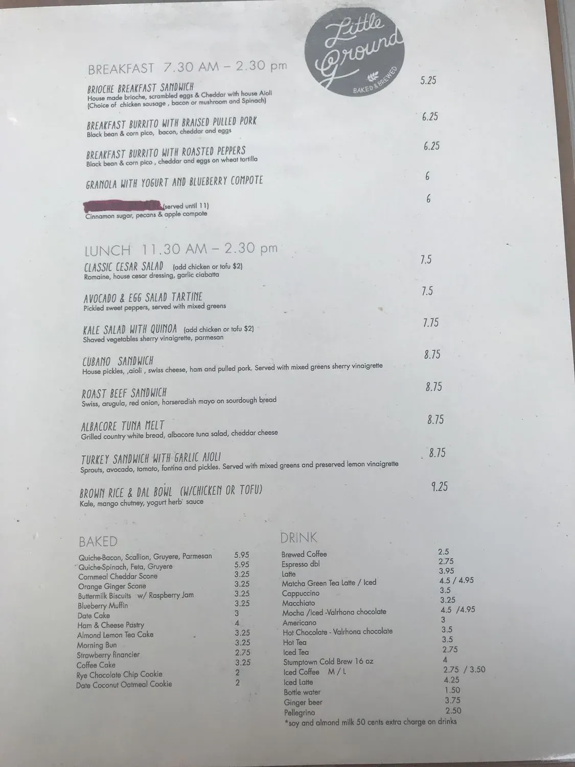 Menu 5