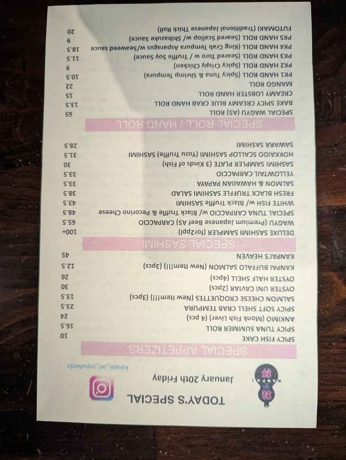 Menu 2