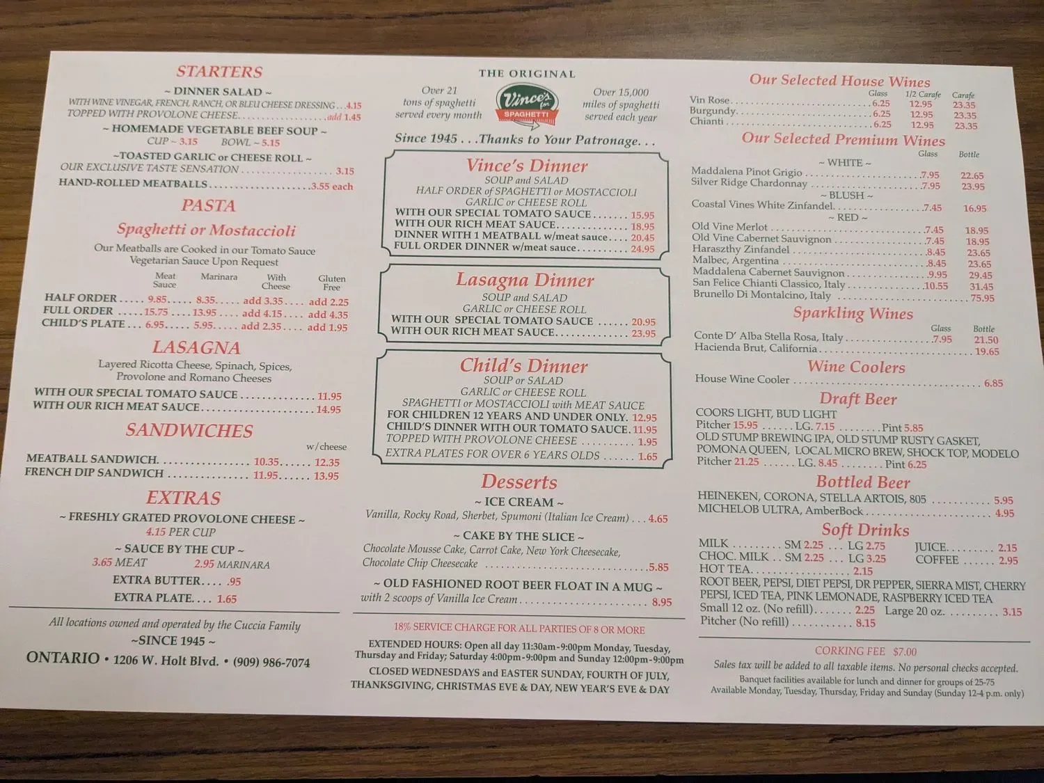 Menu 1