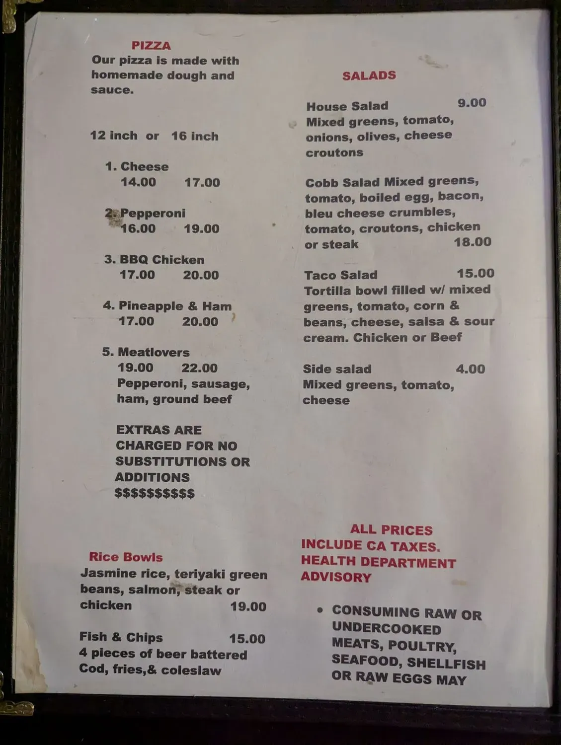 Menu 4