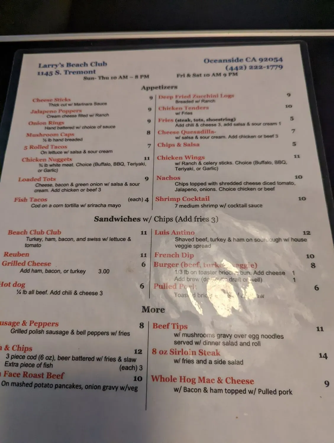 Menu 6