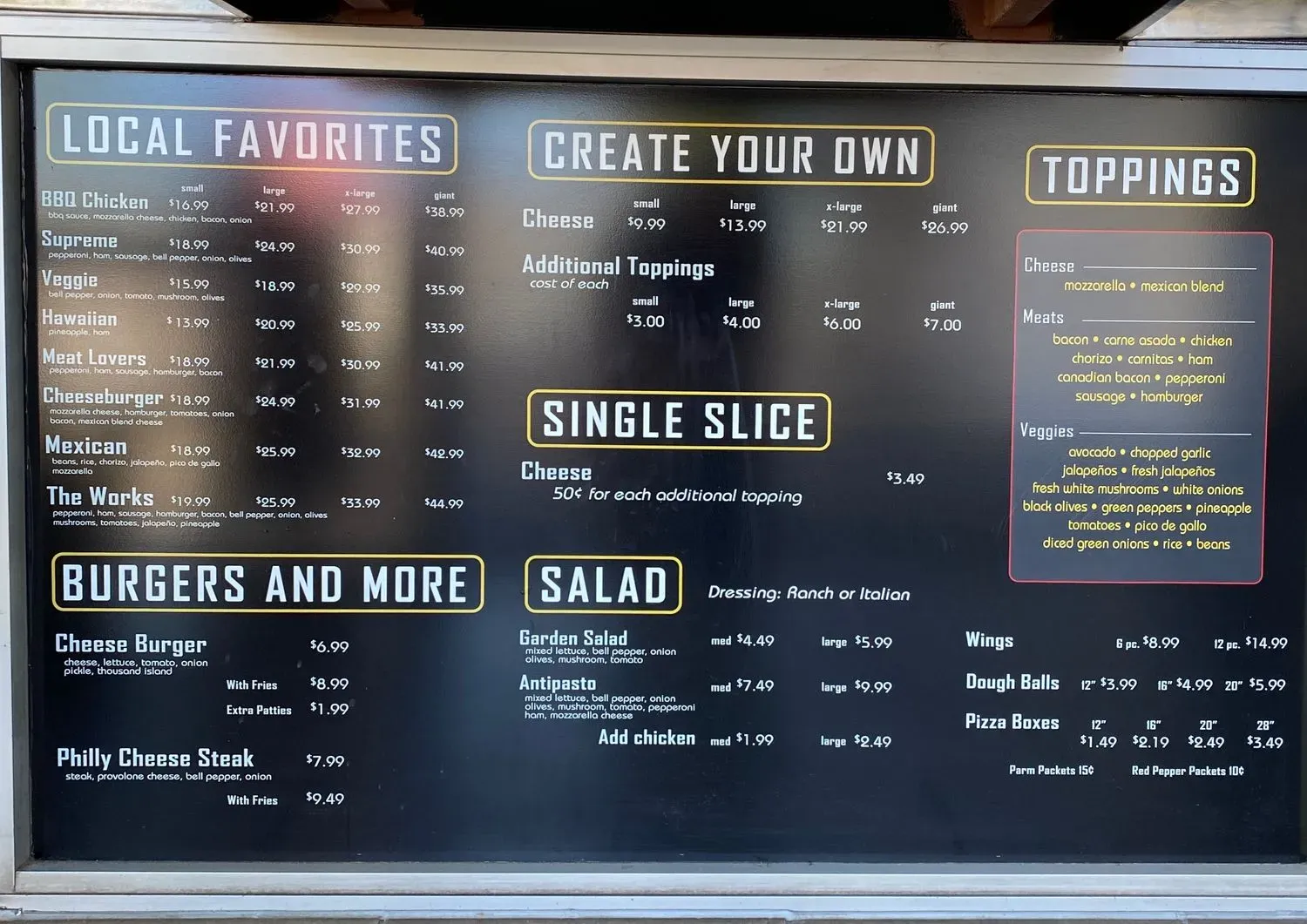 Menu 1