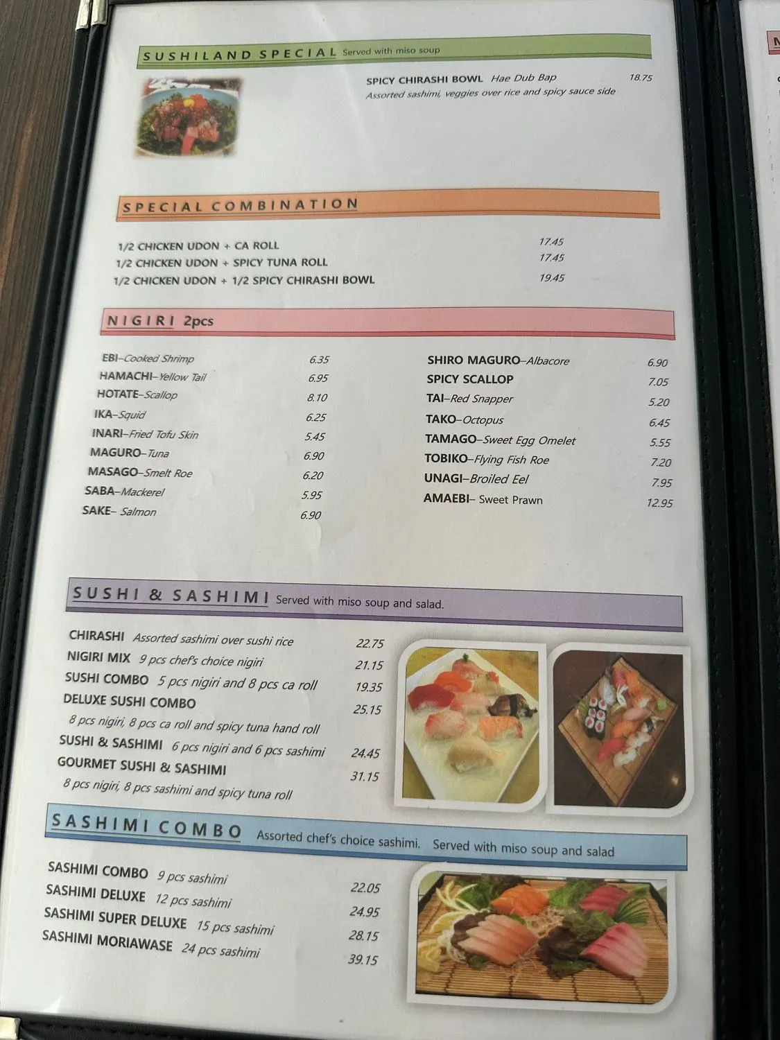 Menu 5