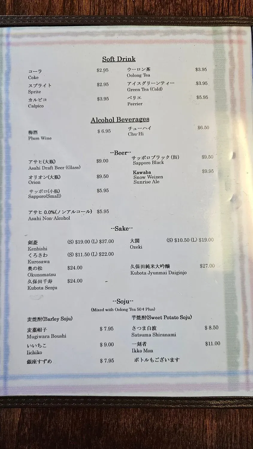 Menu 4