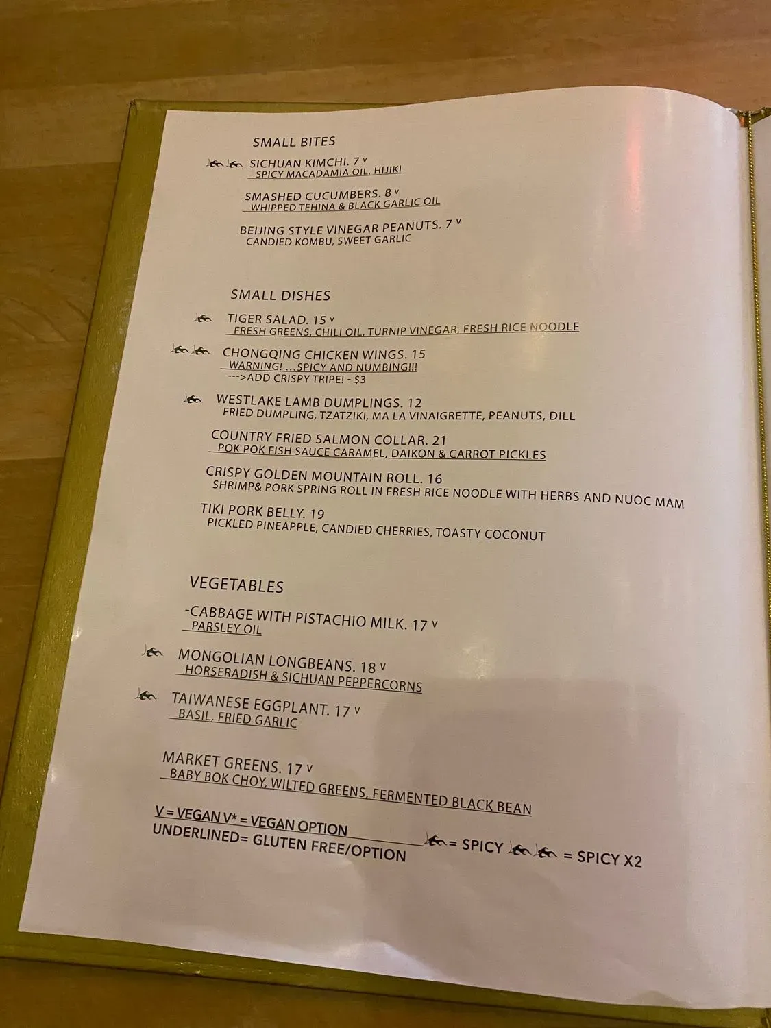 Menu 5