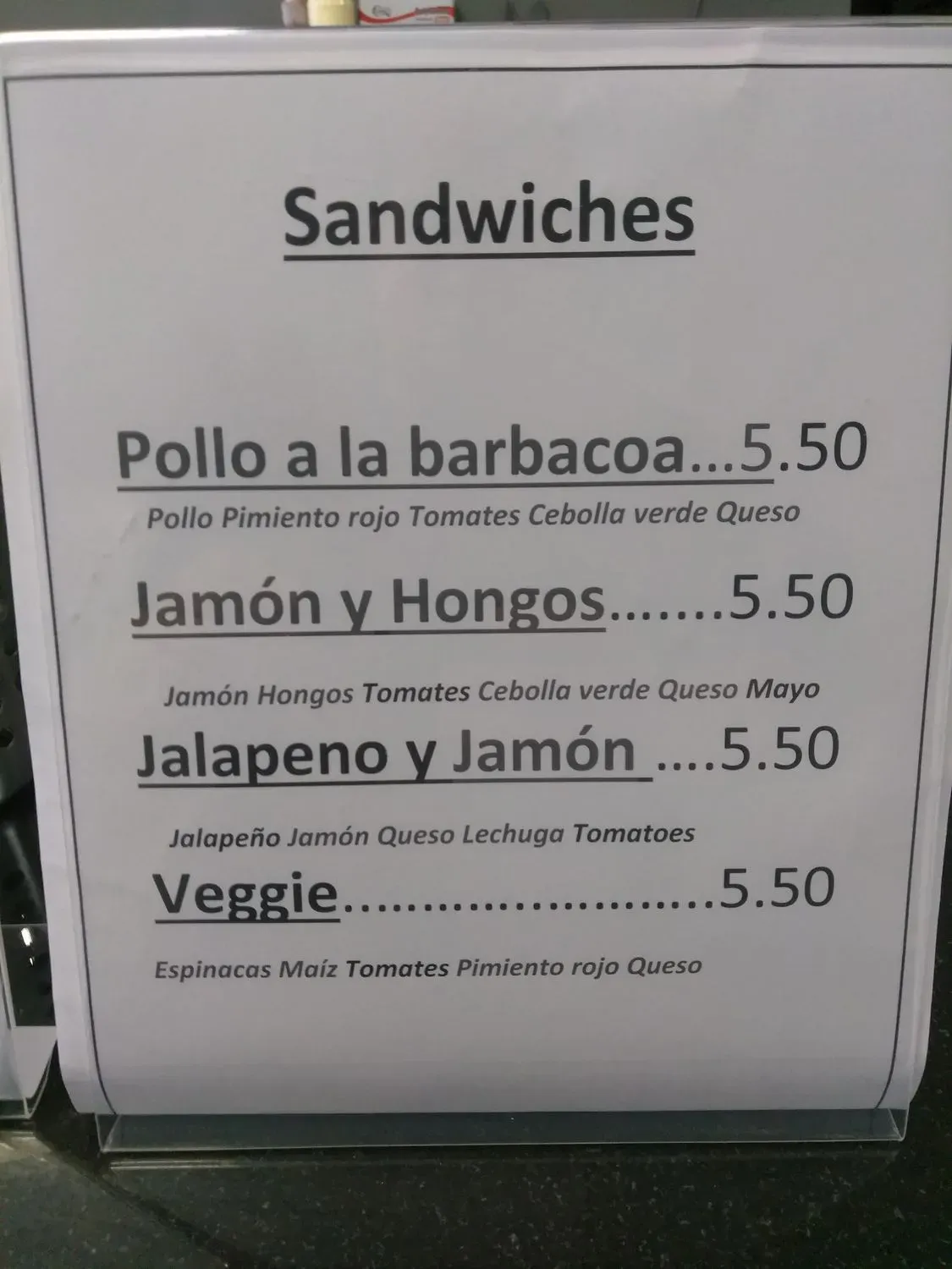 Menu 6