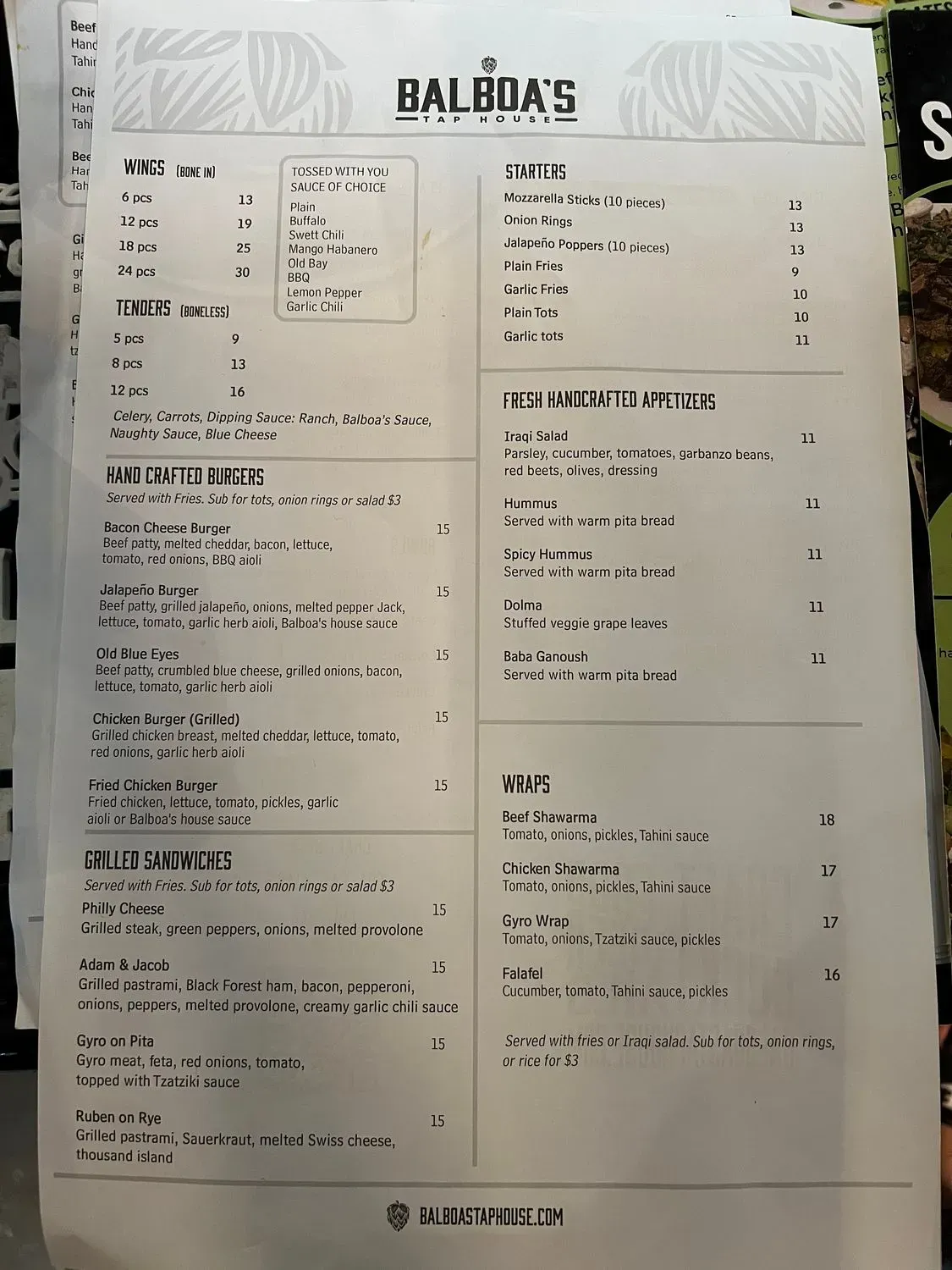 Menu 3