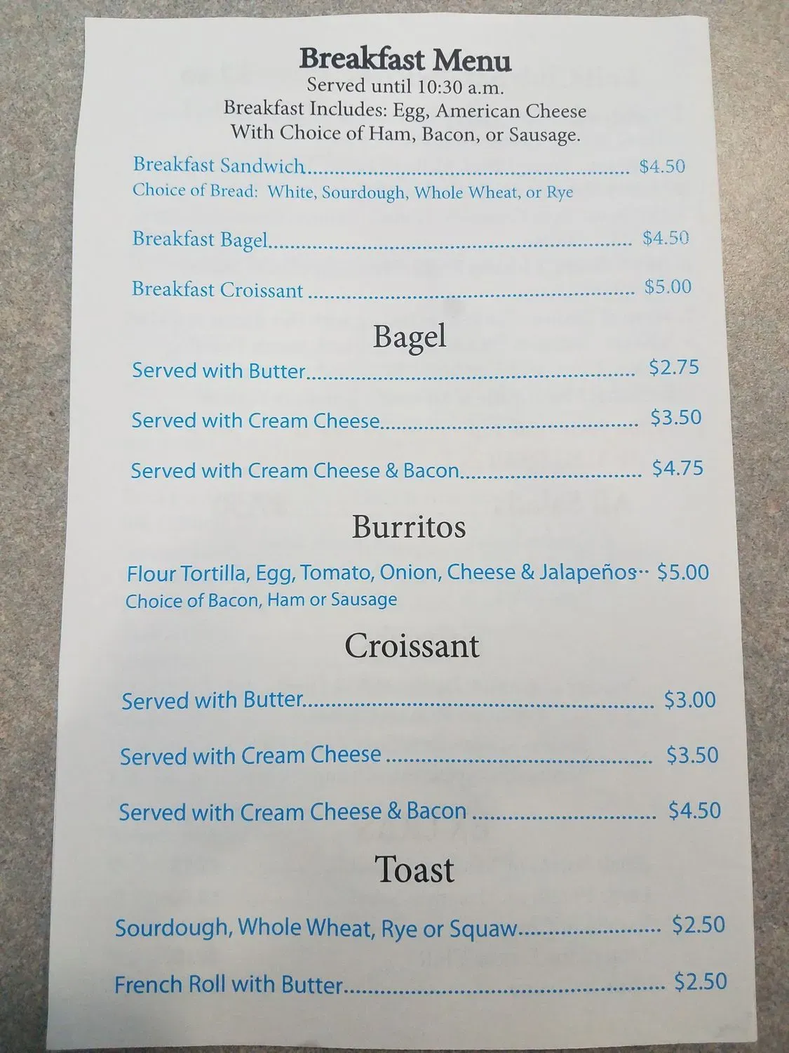 Menu 6