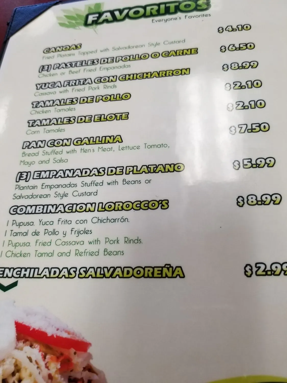 Menu 6