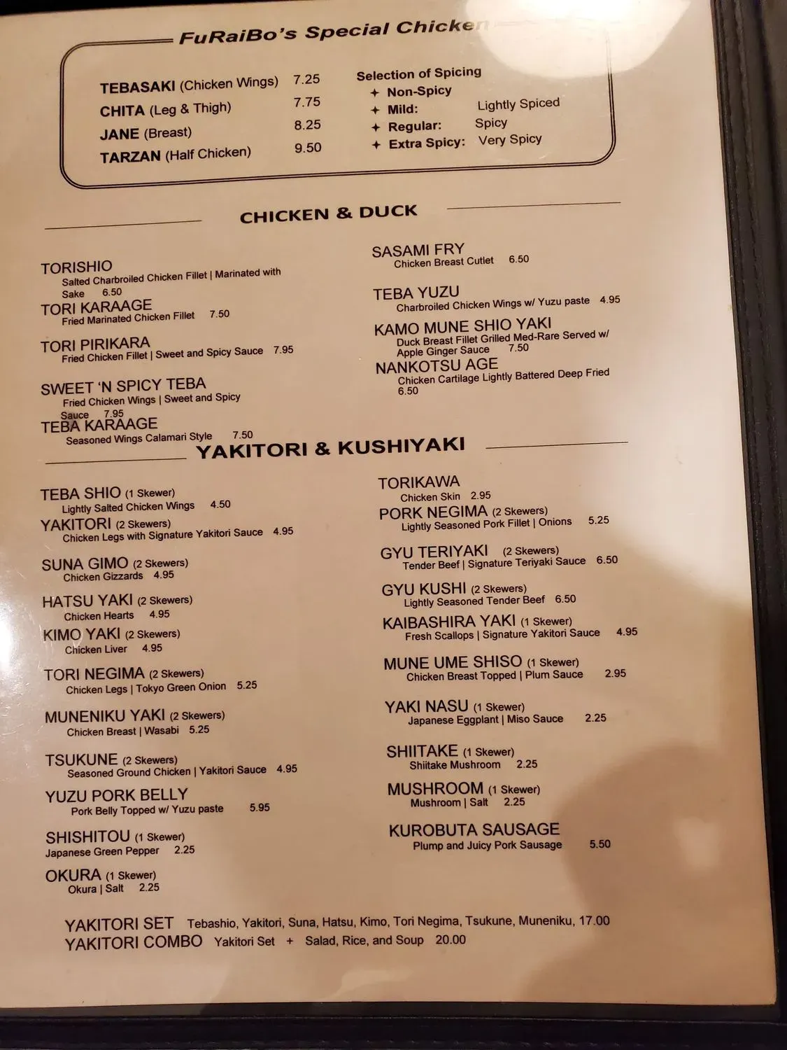 Menu 5