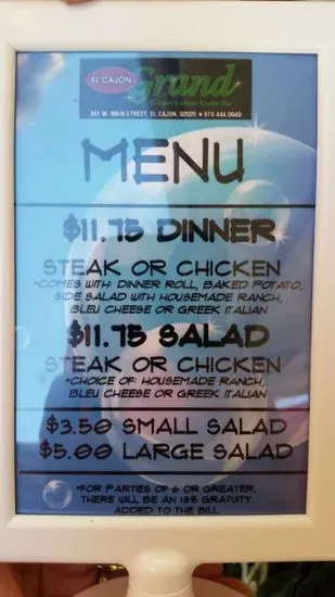 Menu 1