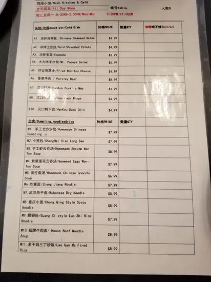 Menu 4