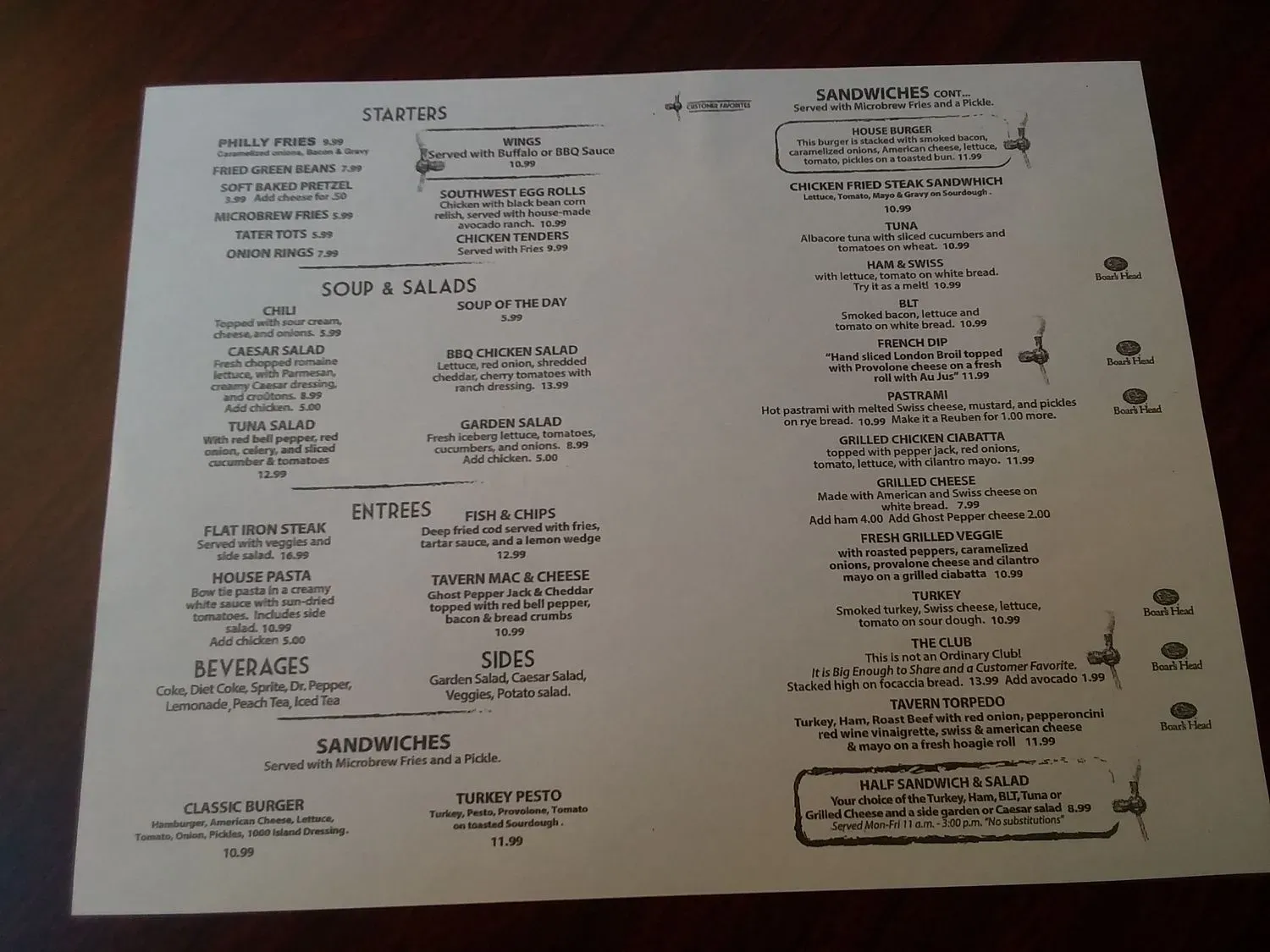 Menu 2