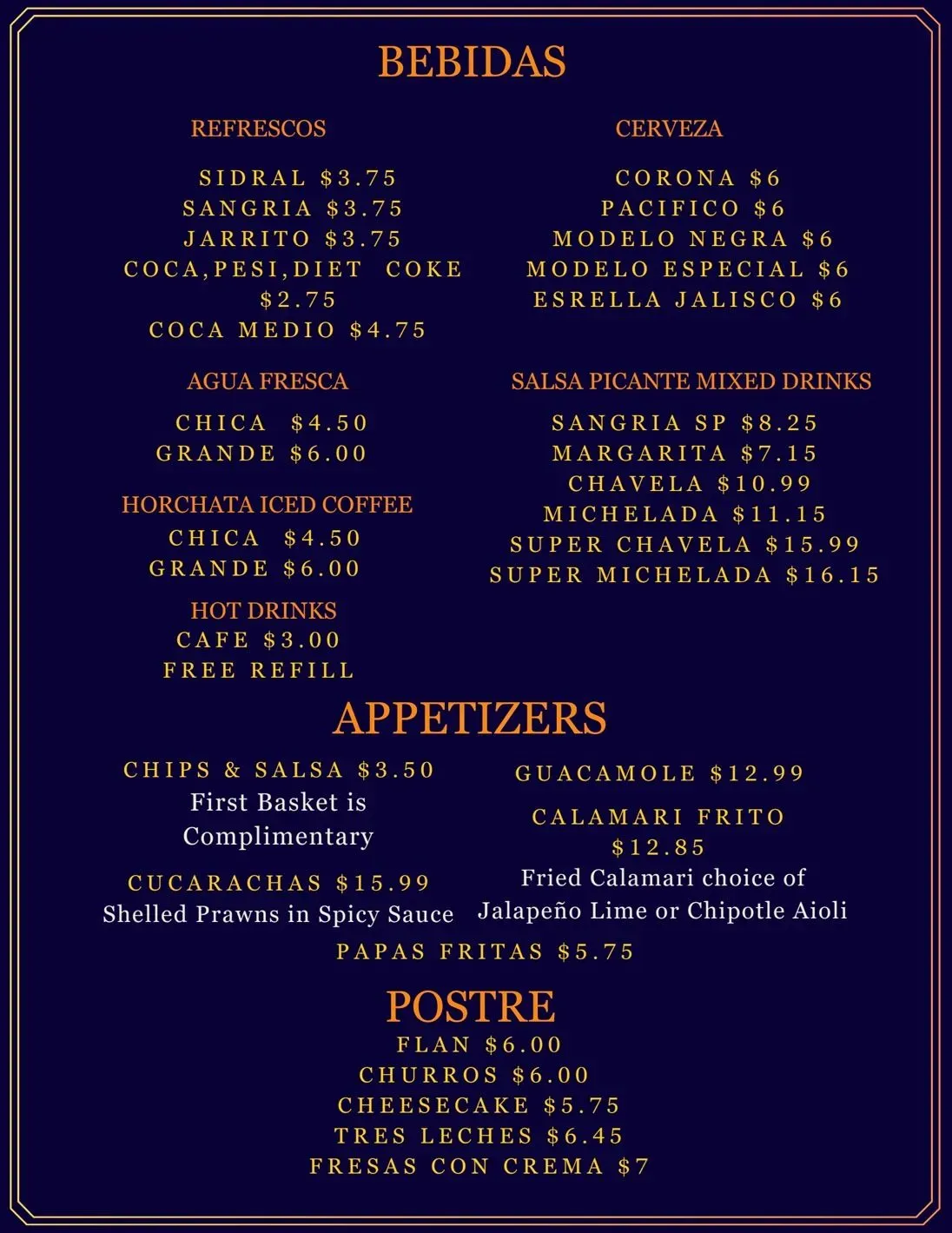 Menu 1