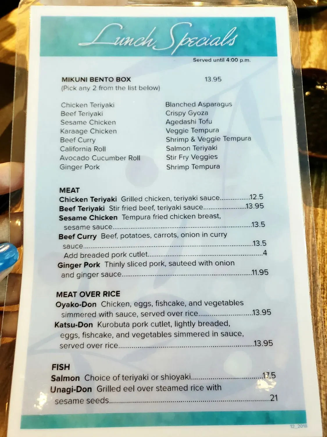 Menu 6