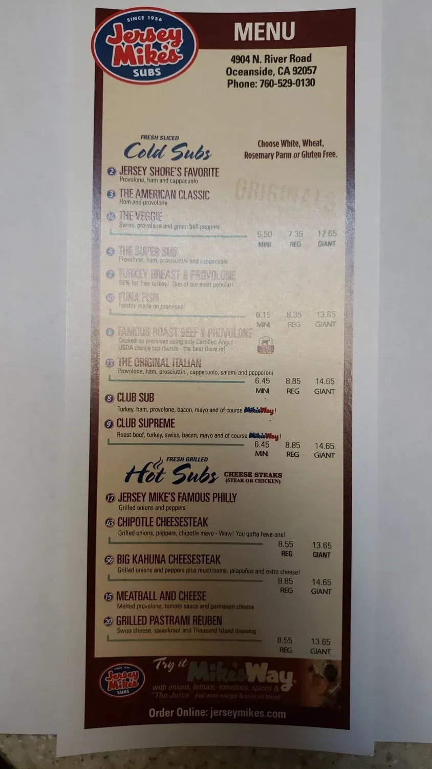 Menu 1