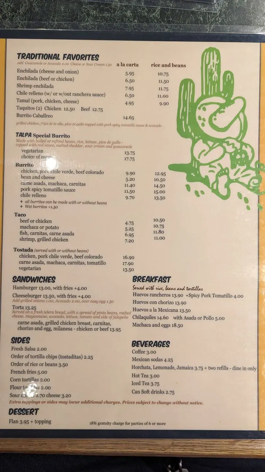 Menu 5