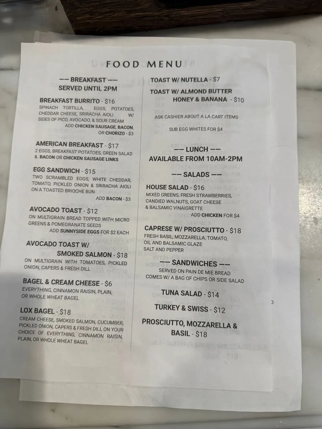 Menu 2