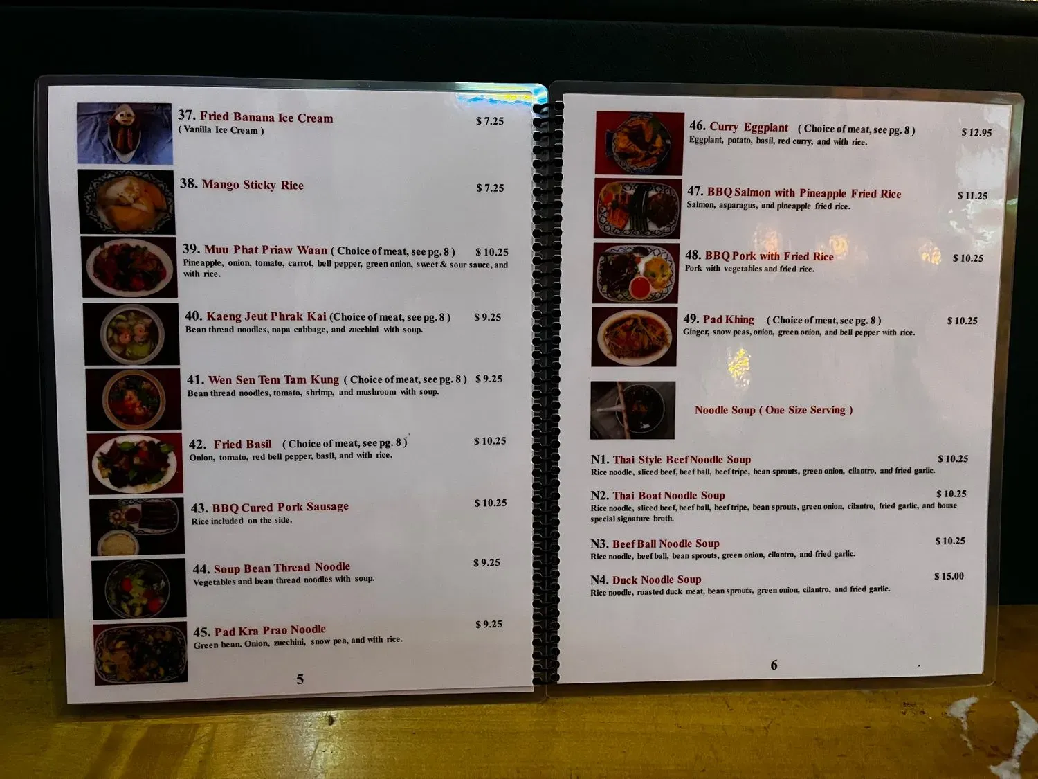 Menu 5