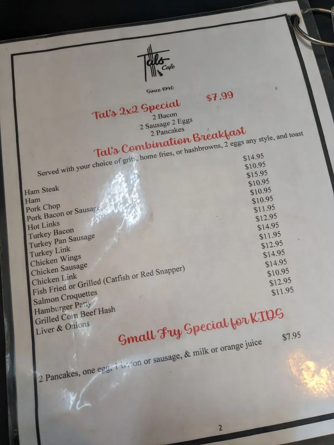 Menu 4