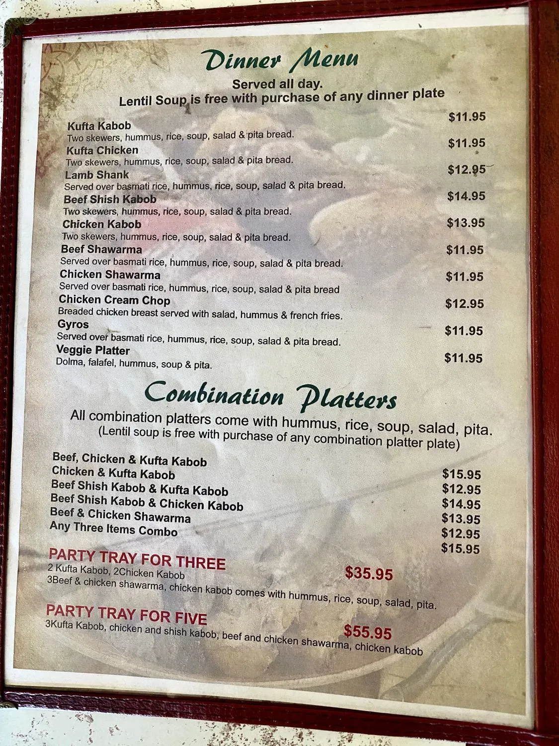 Menu 3