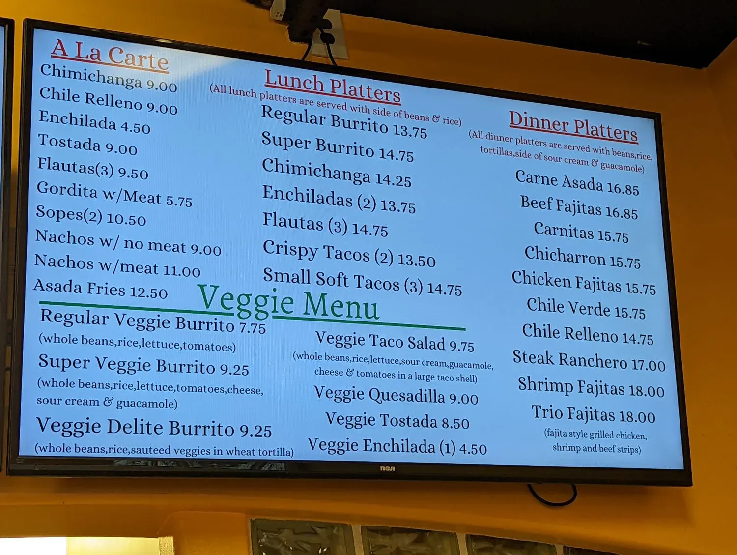 Menu 5