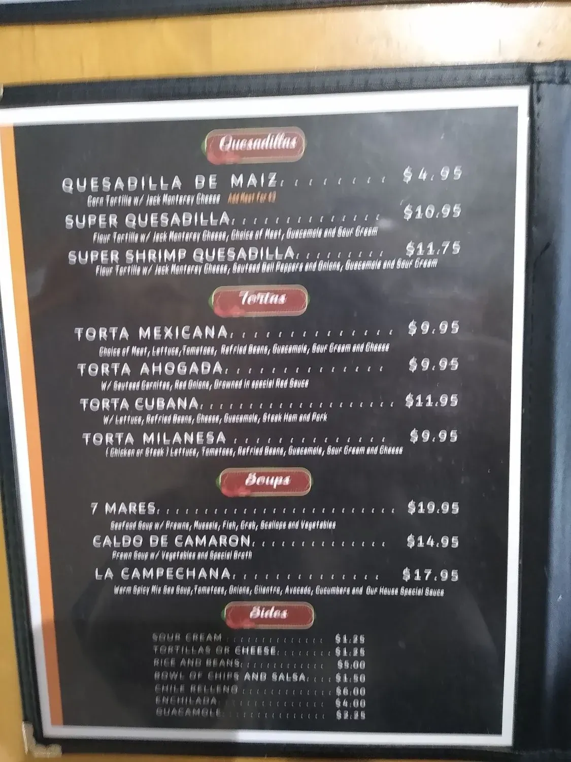 Menu 5