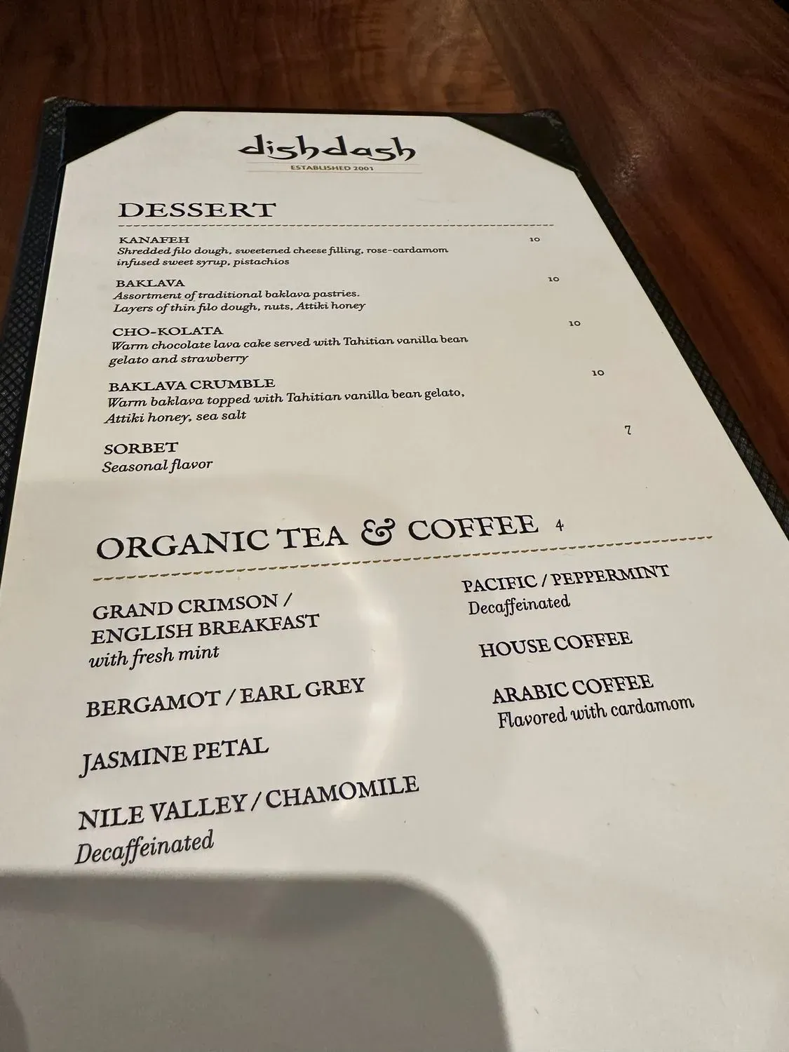 Menu 6