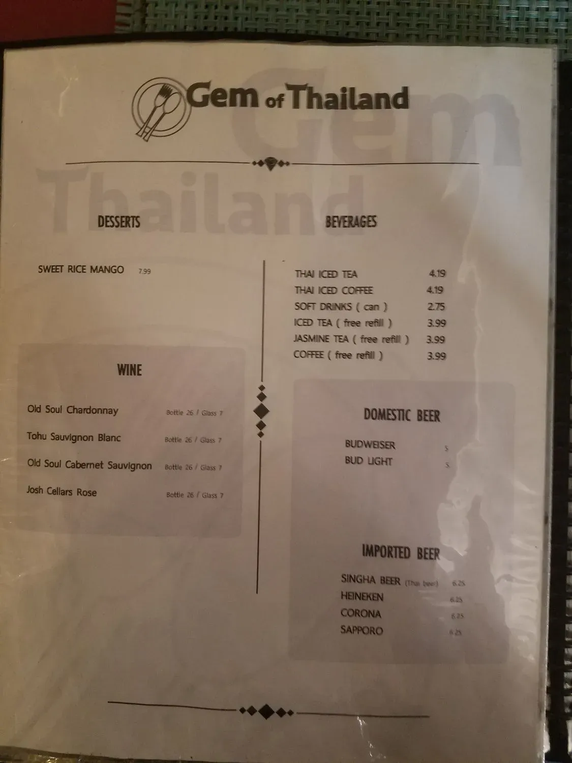 Menu 6