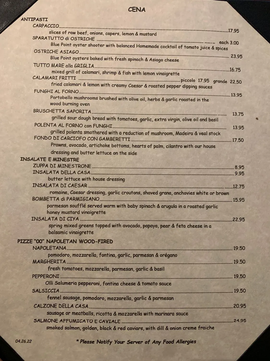 Menu 5