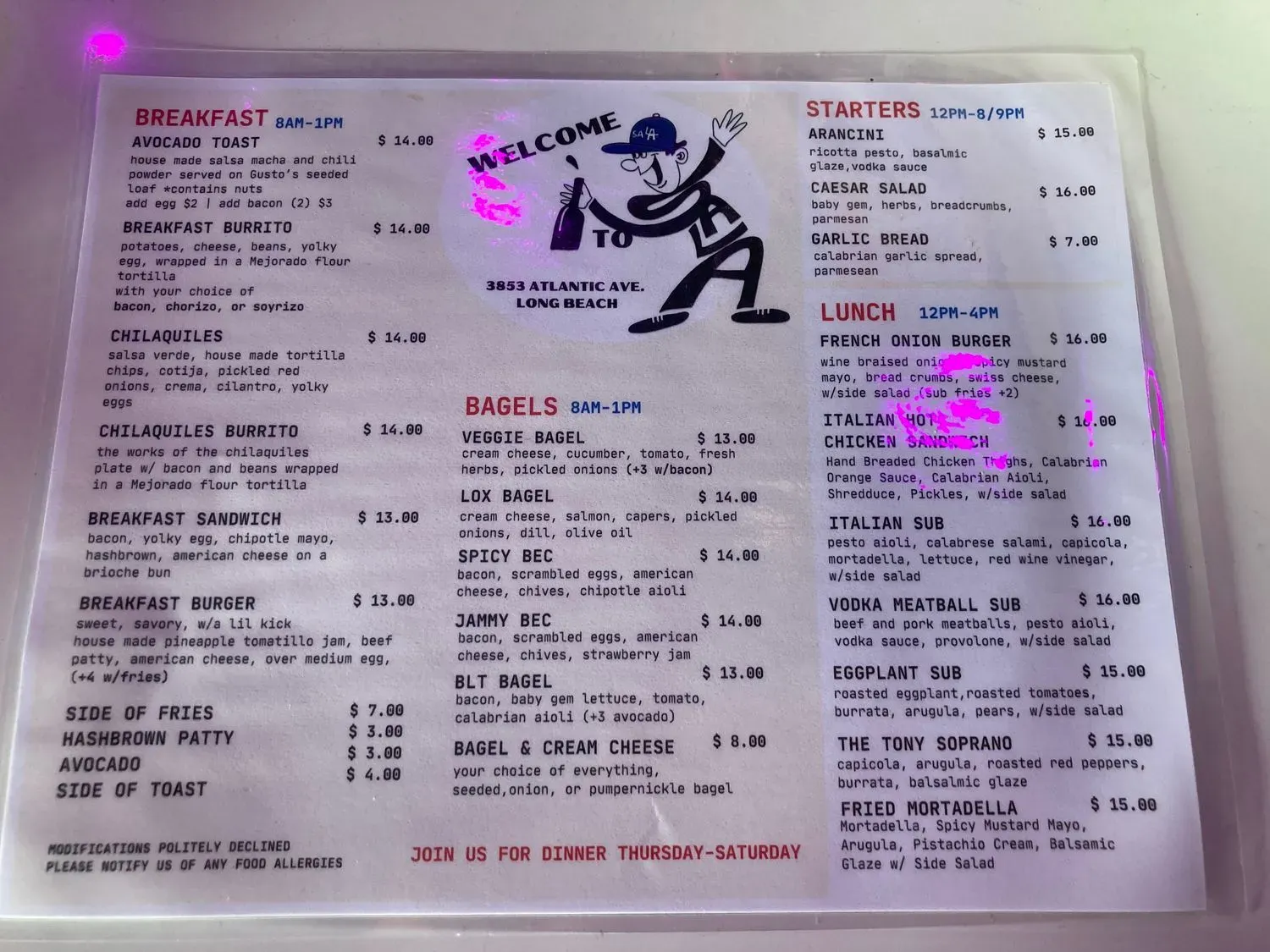 Menu 4